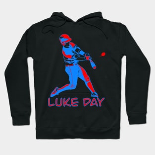 LUKE DAY RED WHITE AND BLUE BASEBALL PLAYER Hoodie